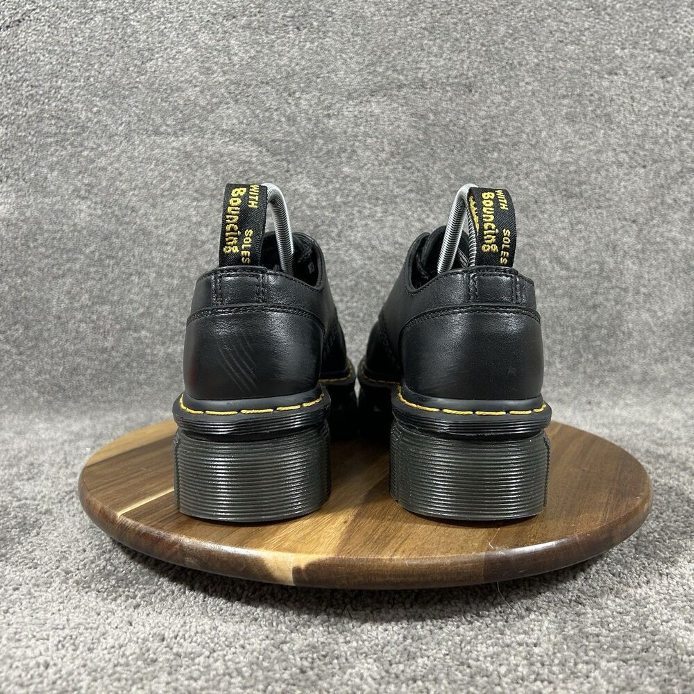Dr. Martens Audrick 3 Eye Woman’s Size 8 Black Leather Platform Shoes Used - Picture 6 of 12